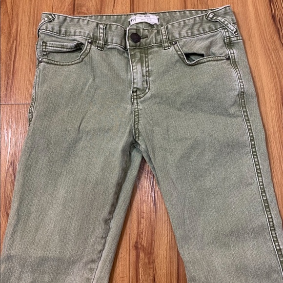 Free People Army Green Skinny Jeans - Picture 5 of 14